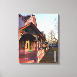 Lienzo Atardecer cálido sobre el pan de jengibre - Viñedo