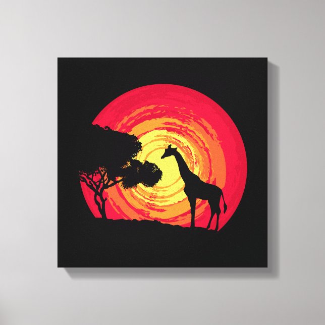 Lienzo Atardecer de África (Anverso)