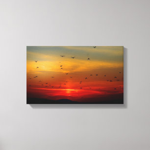 Lienzo Atardecer en descomposición