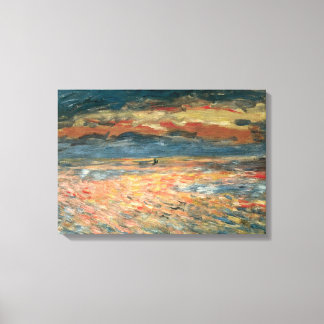 Lienzo Atardecer en el mar por Pierre Renoir, Bella Artes