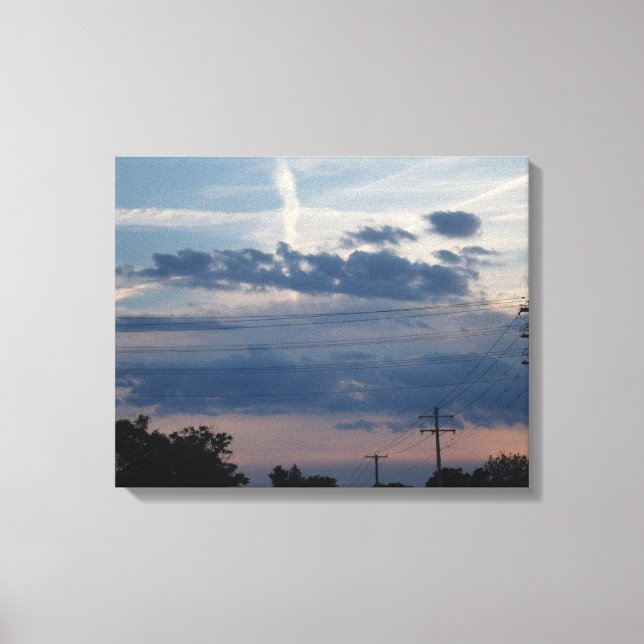 Lienzo Atardecer en el Medio Oeste (Anverso)