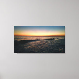 Lienzo Atardecer en la playa de Florida