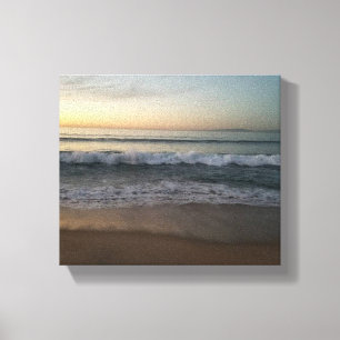 Lienzo Atardecer en la playa de Monterey Bay