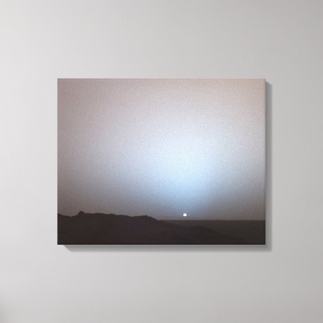Lienzo Atardecer En Marte- Tomado Del Rover De Marte- 5-1 (Anverso)