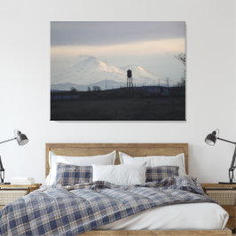 Lienzo Atardecer en Monte Shasta en la Nieve 3