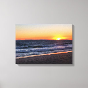 Lienzo Atardecer en Newport Beach, California