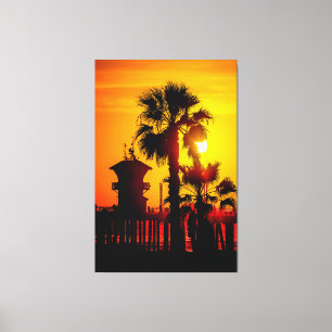 Lienzo Atardecer en Tower Zero (Lienzo 60" x 40") 