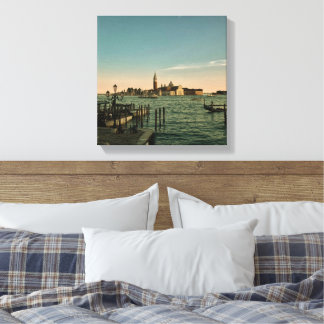 Lienzo Atardecer en Venecia