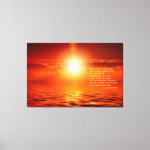 Lienzo Atardecer Naranja Cielo Dorado Mar de Oro Inspirac