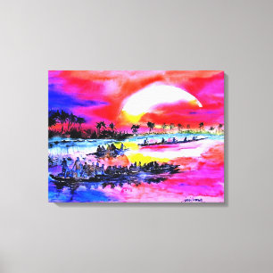 Lienzo Atardecer por Ini Brown
