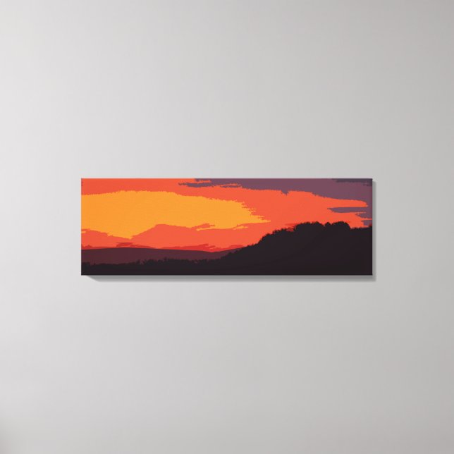 Lienzo Atardecer simplificado (Anverso)