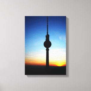 Lienzo Atardecer sobre Berlín