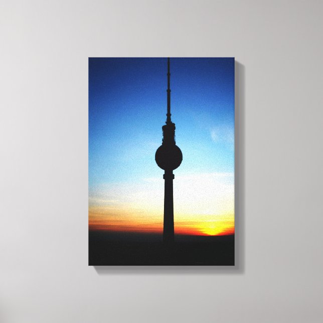 Lienzo Atardecer sobre Berlín (Anverso)