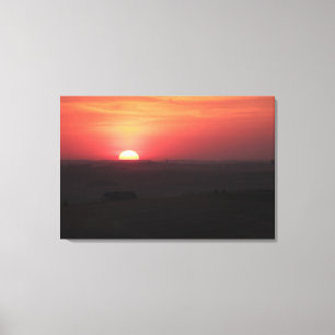 Lienzo Atardecer sobre el Palouse