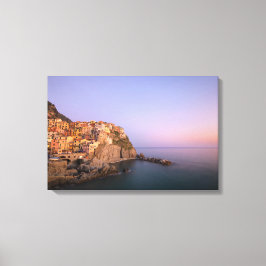 Lienzo Atardecer sobre el pueblo de Manarola en Cinque Te