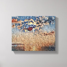 Lienzo Atardecer Sobre La Imagen Fotográfica De Canvas De