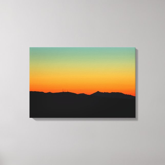 Lienzo Atardecer sobre la isla de Arran (Anverso)