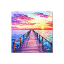 Atardecer sobre las olas serenas del océano