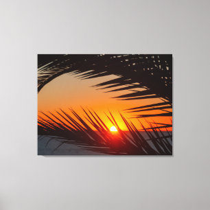 Lienzo Atardecer soñando California