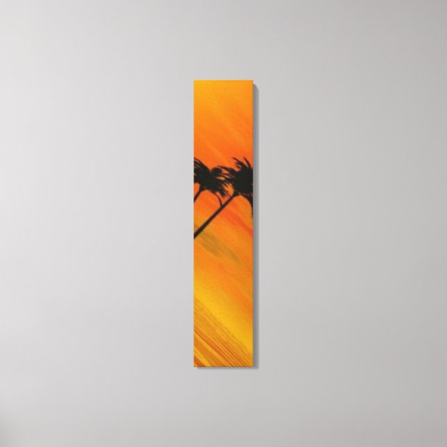 Lienzo Atardecer tropical 4-4 (Anverso)