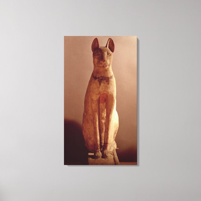 Lienzo Ataúd de un gato protegido por la diosa Bastet (p (Anverso)