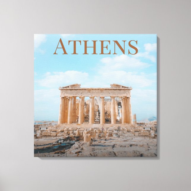 Lienzo Atenas Grecia (Anverso)