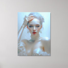 Lienzo Ätherisch Elegante Schönheit im Pastellglanz