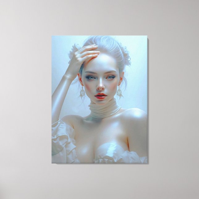 Lienzo Ätherisch Elegante Schönheit im Pastellglanz (Anverso)