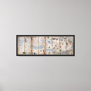 Lienzo Atlas Catalán de 8 paneles de Abraham Cresques (13