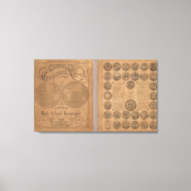 Lienzo Atlas de compañía de Cornell (Anverso)