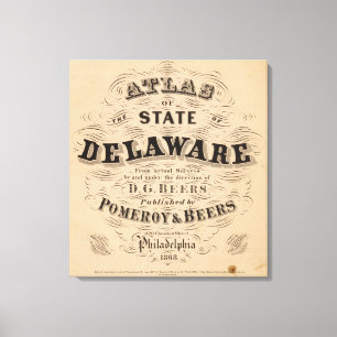 Lienzo Atlas de Delaware
