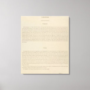 Lienzo Atlas de la leyenda a la geología del distrito de