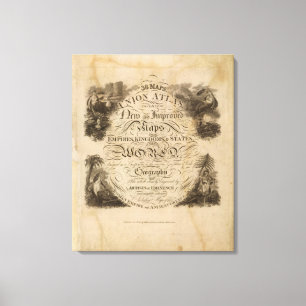 Lienzo Atlas de la unión de la página de título