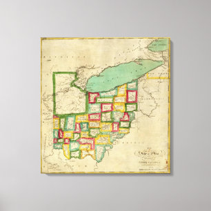 Lienzo Atlas de Ohio