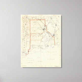 Lienzo Atlas de Rhode Island