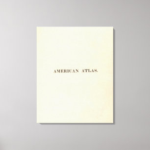 Lienzo Atlas del americano de la página de título