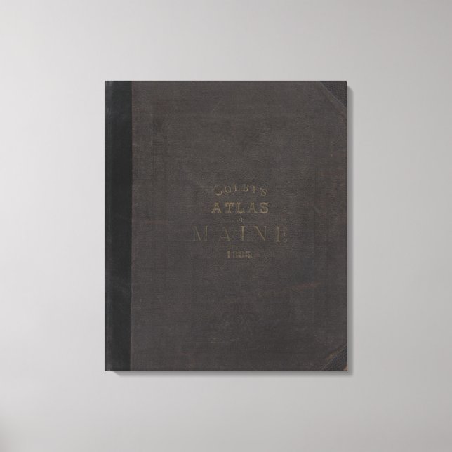 Lienzo Atlas del Estado de Maine (Anverso)
