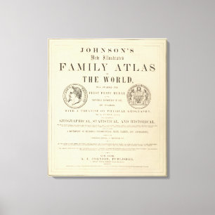 Lienzo Atlas ilustrado de la familia de Johnson