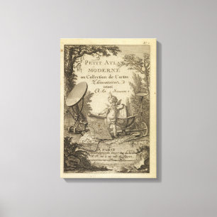 Lienzo Atlas moderno de la página de título pequeño