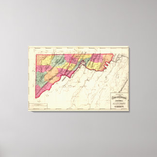 Lienzo Atlas topográficos de los condados de Maryland