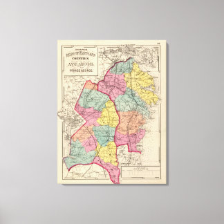 Lienzo Atlas topográficos de los condados de Maryland 4