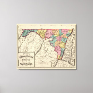 Lienzo Atlas topográficos del condado de Maryland