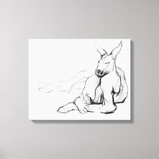 Lienzo Atleta de descanso (Anverso)