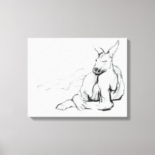 Lienzo Atleta de reclinación