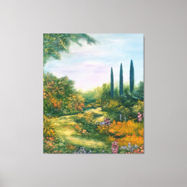 Lienzo Atmósfera toscana de 1996 (Anverso)