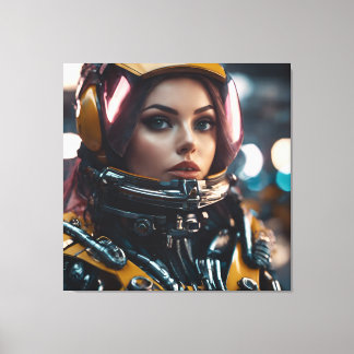 Lienzo Atompunk Woman