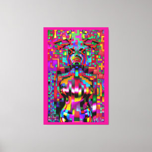 Lienzo Atrapado en un Glitch de Teleportal - Ken Gage Art