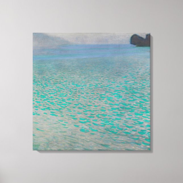 Lienzo Attersee - Gustav Klimt (Anverso)