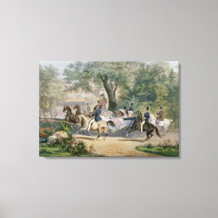 Lienzo Au Bois de la "promenade"