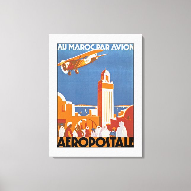Lienzo Au Maroc Par Avion - m (Anverso)